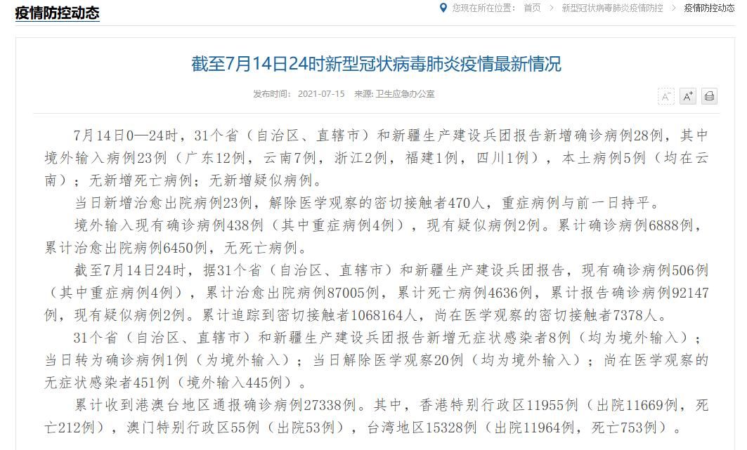 【31个省份新增9例确诊其中本土28例_31省新增确诊21例本土9例】