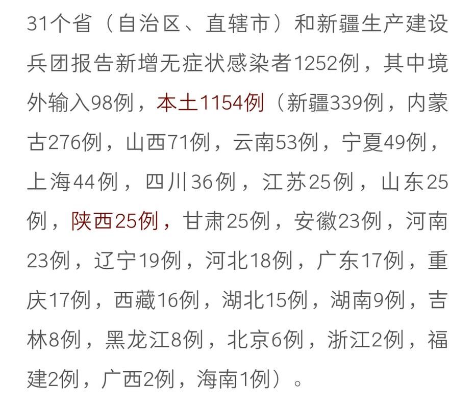 【全国新增25例无症状感染者涉2省,全国新增无症状最新数据今天】