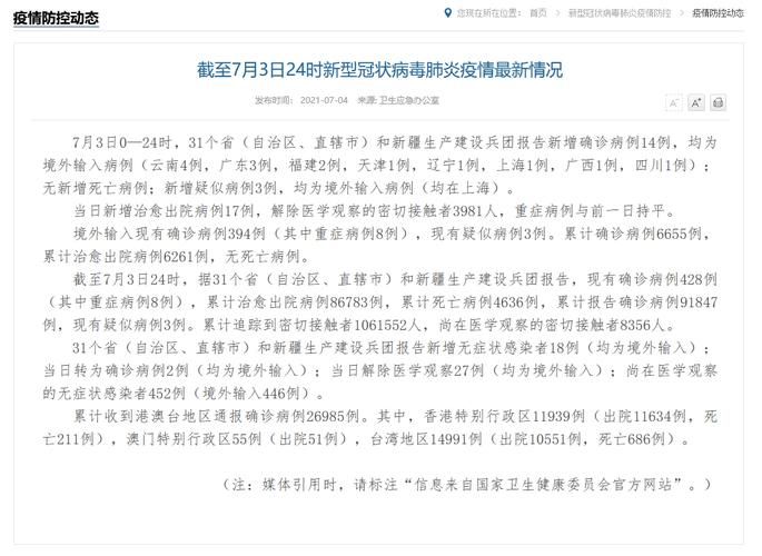 31省份新增12例均为境外输入(31省份新增12例境外输入病例)