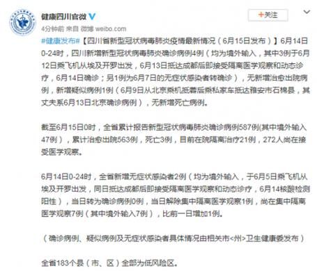 全球新增4例均为境外输入(全球新增确诊超45万)
