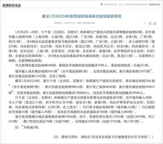 31省份昨日最新疫情数据/昨日31个省疫情