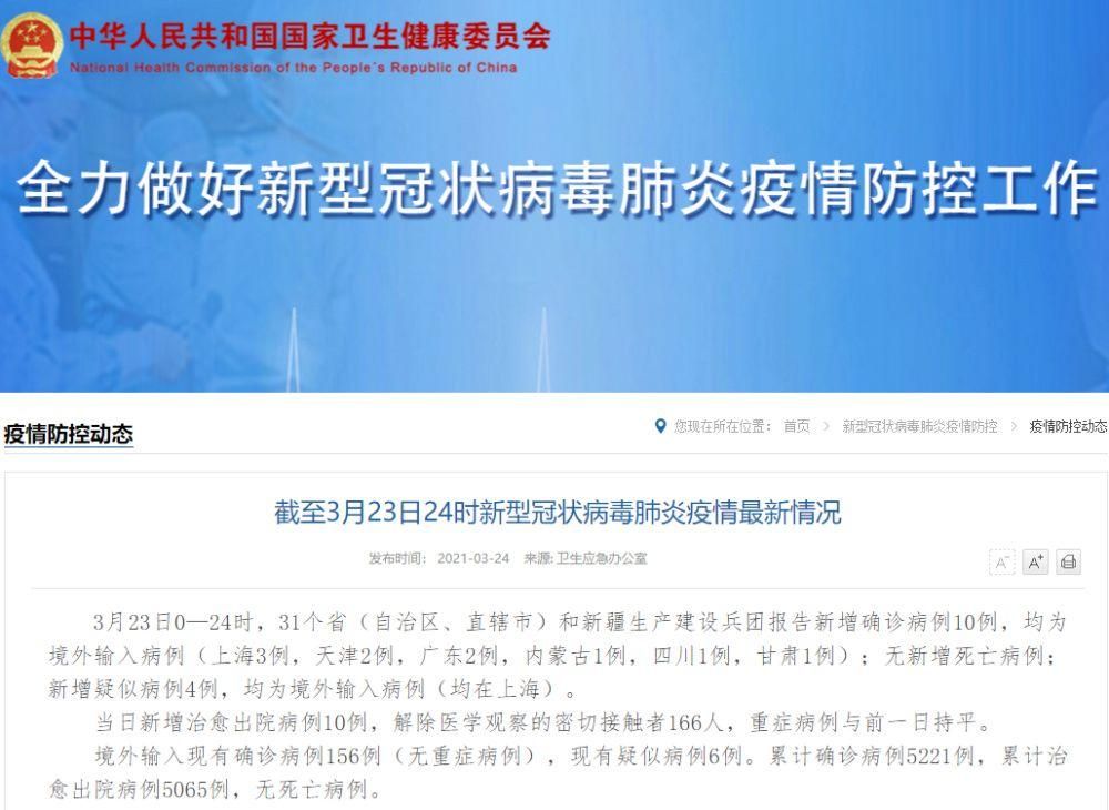 全国新增23例均为境外输入_全国新增23例均为境外输入病例